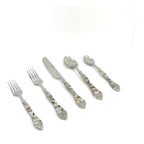 Vibhsa Stainless Steel Flatware set of 20 with Seawork Handle - Che Cose Belle