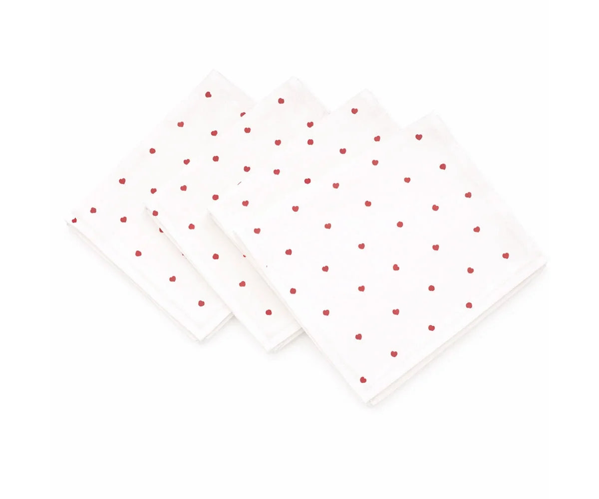 Hearts Napkins - Printed