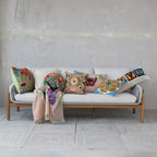 Vibrant Square Tufted Floral Throw Pillow | Indoor & Outdoor - Che Cose Belle