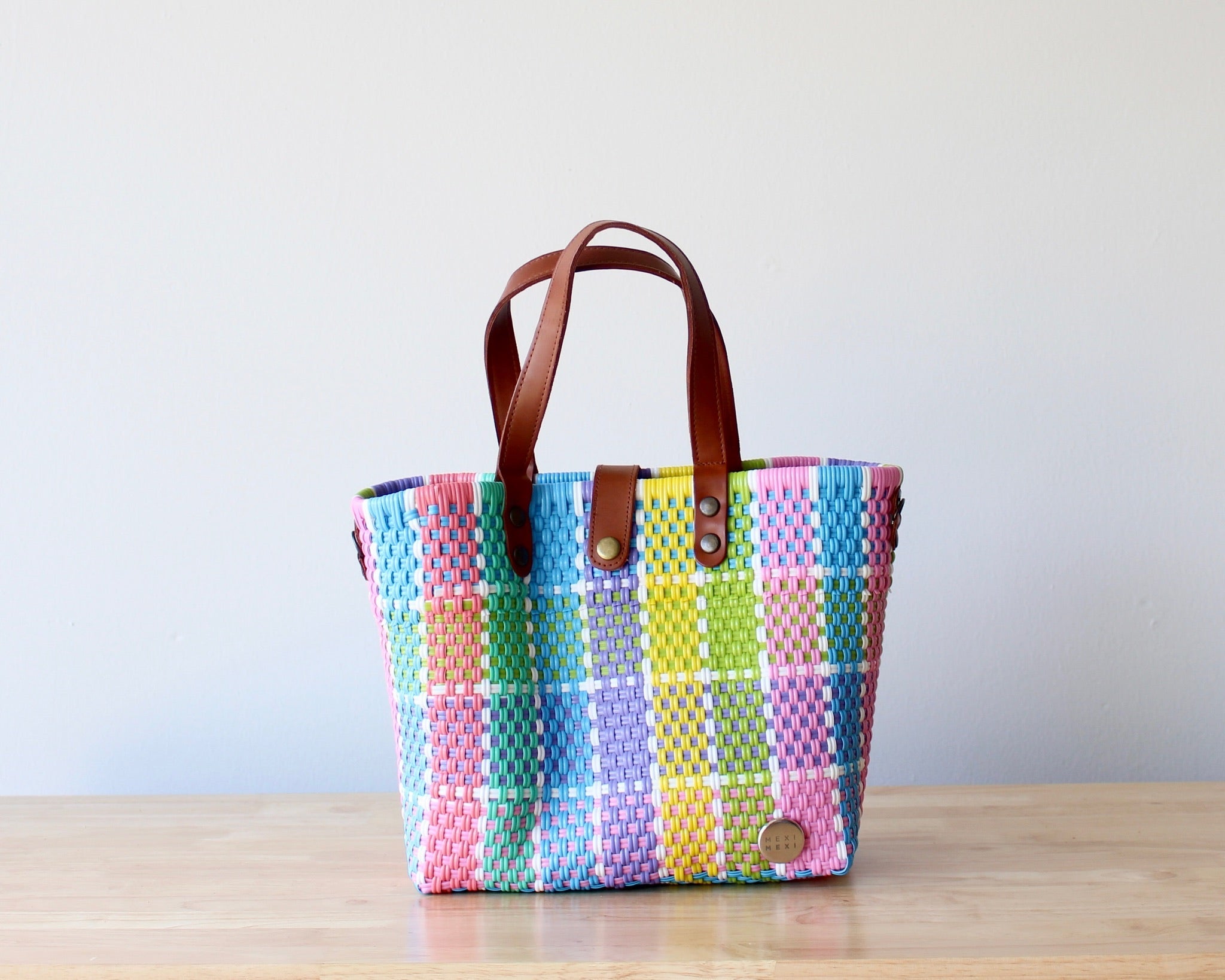 Vida Woven Purse – Pastel Plaid - Che Cose Belle