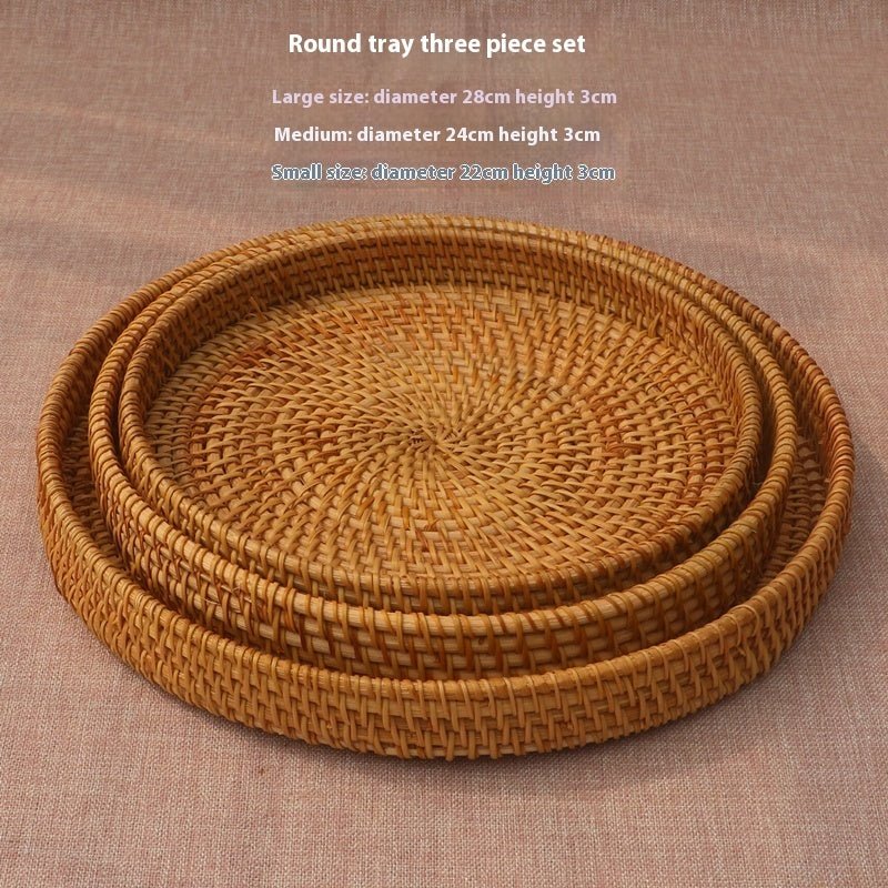 Vietnamese Handwoven Rattan Tray - Che Cose Belle
