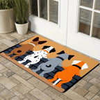 VIKAMA Cartoon Carpet Four Puppies Doormat Welcome Carpet Living Room Carpet Rug For Bedroom Outdoor Carpet Home Decoration - Che Cose Belle