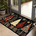 VIKAMA Christmas Carpet Christmas Tree CarpetKitchen Rug Long Carpet Absorbent Doormat Carpet For Live Room Sofa Floor Mat - Che Cose Belle