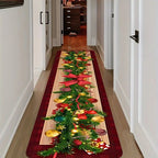 VIKAMA Christmas Carpet Long Carpet Hallway Rug Soft Living Room Carpet Rug For Bedroom Doormat Welcome Mat Christmas Decoration - Che Cose Belle
