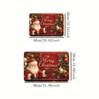 VIKAMA Merry Christmas Welcome Doormat Easy-Clean Home Décor Christmas Carpet Indoor/Outdoor Entrance Decorative Mat - Che Cose Belle