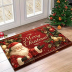 VIKAMA Merry Christmas Welcome Doormat Easy-Clean Home Décor Christmas Carpet Indoor/Outdoor Entrance Decorative Mat - Che Cose Belle