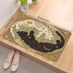 VIKAMA Yin Yang Cat Floor Mat Feature Doormat Soft Rug For Bedroom Creative Living Room Carpet Welcome Mat Outdoor Carpet Home D - Che Cose Belle