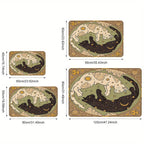 VIKAMA Yin Yang Cat Floor Mat Feature Doormat Soft Rug For Bedroom Creative Living Room Carpet Welcome Mat Outdoor Carpet Home D - Che Cose Belle