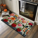 VIKAMA2D Garden Flower Doormat Rug For Bedroom Living Room Carpet Fireplace Floor Mat Kitchen Rug Non-slip Bathroom Mat Home Dec - Che Cose Belle