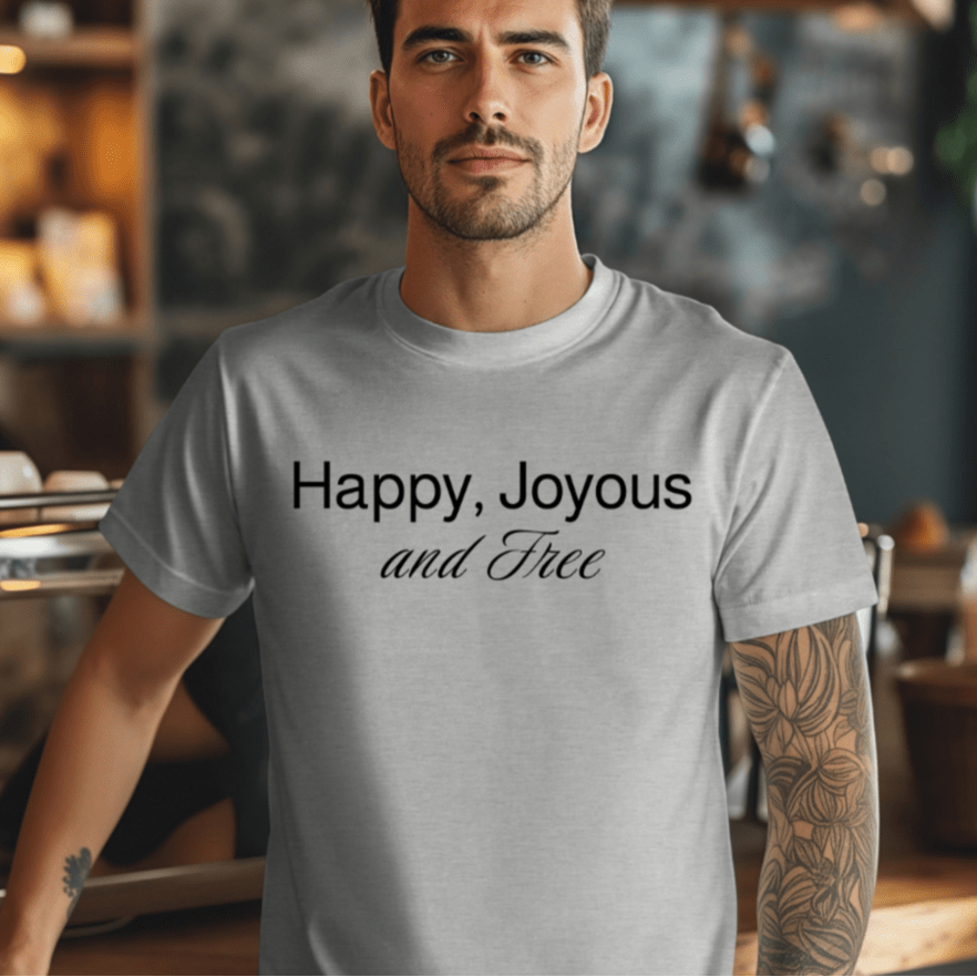 Vintage Blend Recovery T-Shirt | Inspiring Sobriety |  Happy, Joyous and Free
