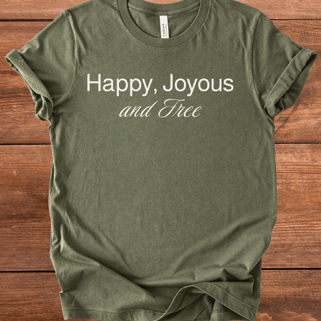 Vintage Blend Recovery T-Shirt | Inspiring Sobriety |  Happy, Joyous and Free