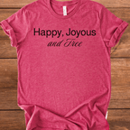 Vintage Blend Recovery T-Shirt | Inspiring Sobriety | Happy, Joyous and Free - Che Cose Belle