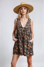 Vintage Bloom Denim Romper - Che Cose Belle