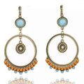 Vintage Boho Dangle Hoop Earrings - Che Cose Belle