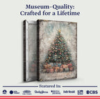 Vintage Christmas Tree With Gifts Wall Art - Che Cose Belle
