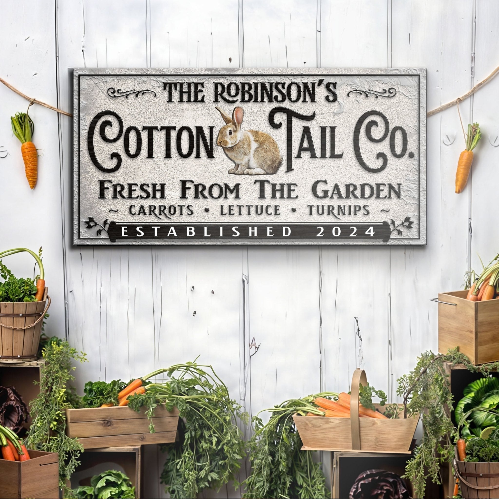 Vintage Cottontail Co Easter Sign - Che Cose Belle