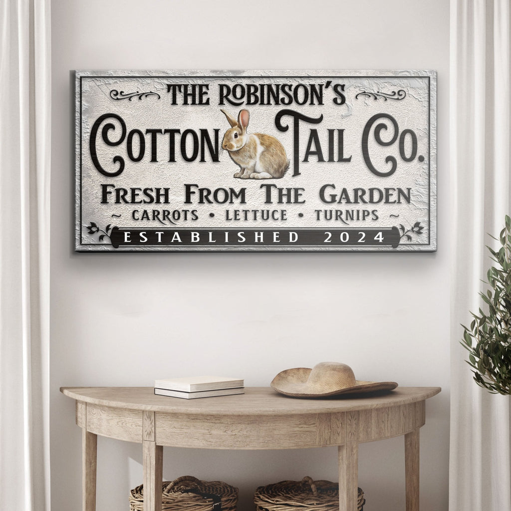 Vintage Cottontail Co Easter Sign - Che Cose Belle