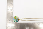 Vintage Glass Murano Millefiori Flowers Gold Vermeil Sterling Silver Necklace - Che Cose Belle