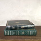 Vintage Green Gilded Books - Che Cose Belle