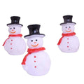 Vintage Hand-Painted Miniature Snowman Figure Set of 3 - Che Cose Belle