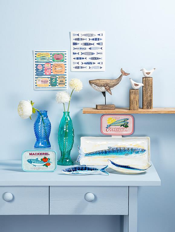 Vintage Inspired Sardine Tin Ceramic Plate - Che Cose Belle