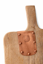Vintage Inspired Wooden Charcuterie Board with Handmade Copper Details - Che Cose Belle
