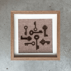 Vintage Keys Art - Petite Walnut - Che Cose Belle