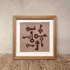 Vintage Keys Art - Petite Walnut - Che Cose Belle