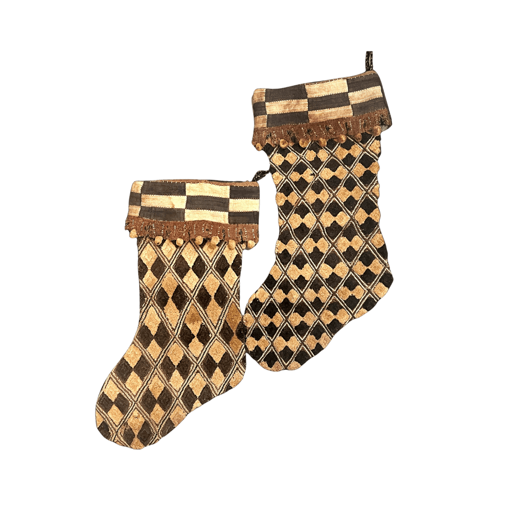 Vintage Kuba Cloth Stockings - Che Cose Belle