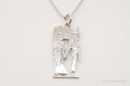 Vintage Large Egyptian Revival Sterling Silver Necklace - Che Cose Belle