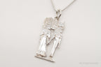 Vintage Large Egyptian Revival Sterling Silver Necklace - Che Cose Belle