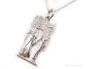Vintage Large Egyptian Revival Sterling Silver Necklace - Che Cose Belle