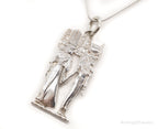 Vintage Large Egyptian Revival Sterling Silver Necklace - Che Cose Belle