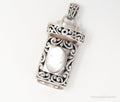 Vintage Large Mother Of Pearl Bali Inspired Sterling Silver Pendant - Che Cose Belle