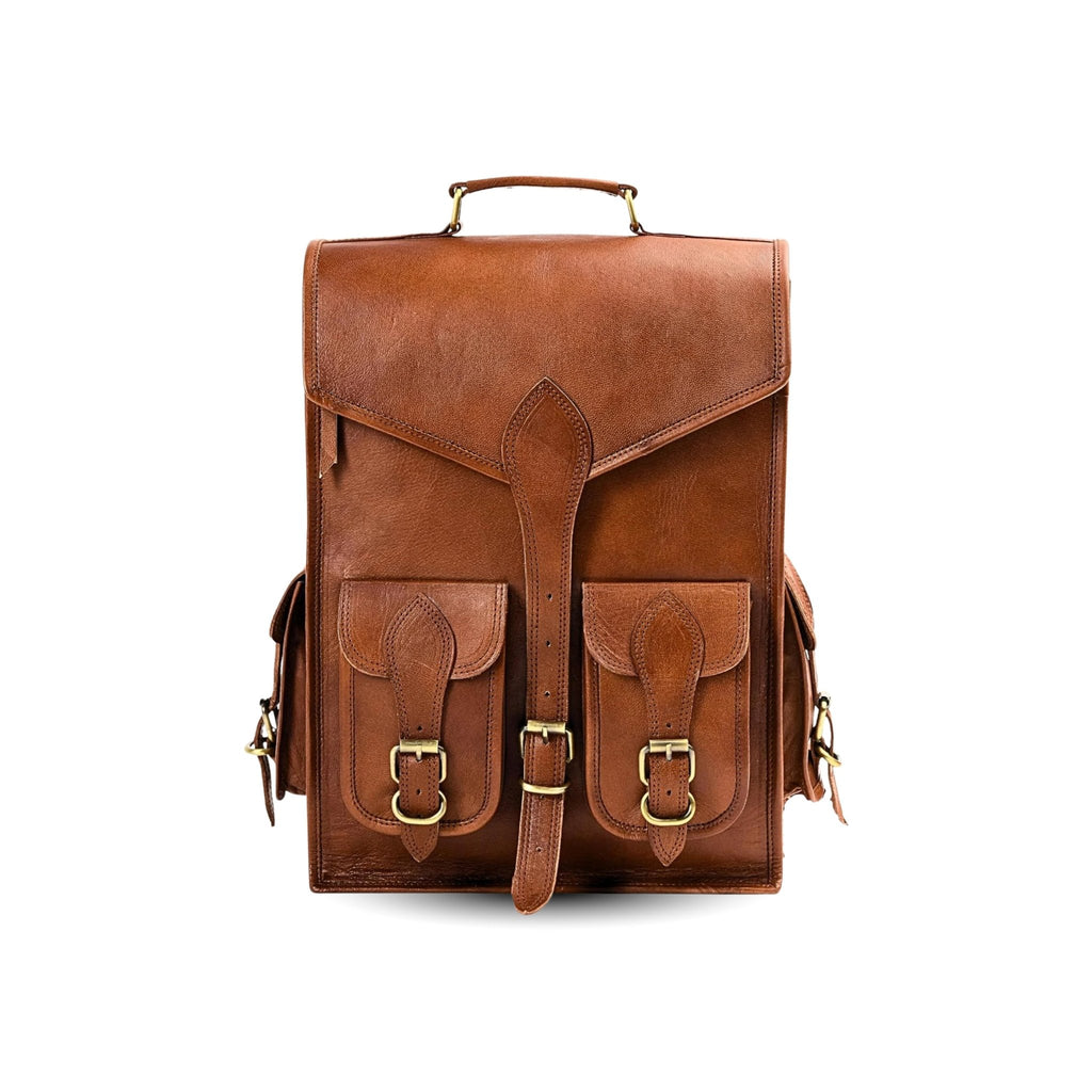 Vintage Leather Backpack Rucksack - Che Cose Belle