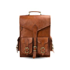 Vintage Leather Backpack Rucksack - Che Cose Belle