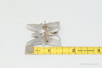 Vintage Native American Wilbur Musket Jr Navajo Sterling Silver Brooch Pendant - Che Cose Belle