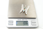Vintage Native American Wilbur Musket Jr Navajo Sterling Silver Brooch Pendant - Che Cose Belle