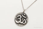 Vintage Om Symbol Sterling Silver Necklace - Che Cose Belle