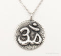 Vintage Om Symbol Sterling Silver Necklace - Che Cose Belle