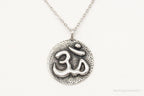 Vintage Om Symbol Sterling Silver Necklace - Che Cose Belle