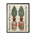 Vintage Painting of Little Santa and Christmas Tree - Che Cose Belle