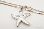 Vintage Paua Abalone Shell Starfish Sea Life Sterling Silver Necklace - Che Cose Belle