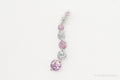 Vintage Pink & White Cubic Zirconia Sterling Silver Pendant - Che Cose Belle