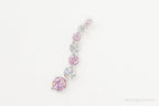 Vintage Pink & White Cubic Zirconia Sterling Silver Pendant - Che Cose Belle