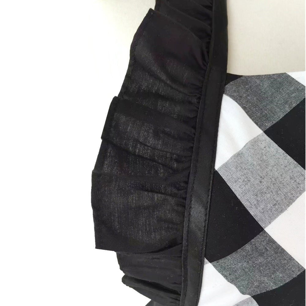 Vintage Plaid Cotton Apron Home Kitchen - Che Cose Belle