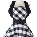 Vintage Plaid Cotton Apron Home Kitchen - Che Cose Belle