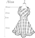 Vintage Plaid Cotton Apron Home Kitchen - Che Cose Belle