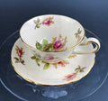 Vintage Royal Chelsey Moss Rose Tea Cup and Saucer, English Bone China - Che Cose Belle