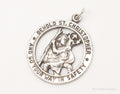 Vintage Saint Christopher Sterling Silver Pendant - Che Cose Belle